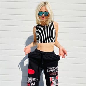 Beetle juice crop top